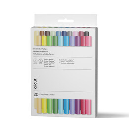 Cricut Dual Tip Marker, Ultimatives Set (20 Stück) + Adapter