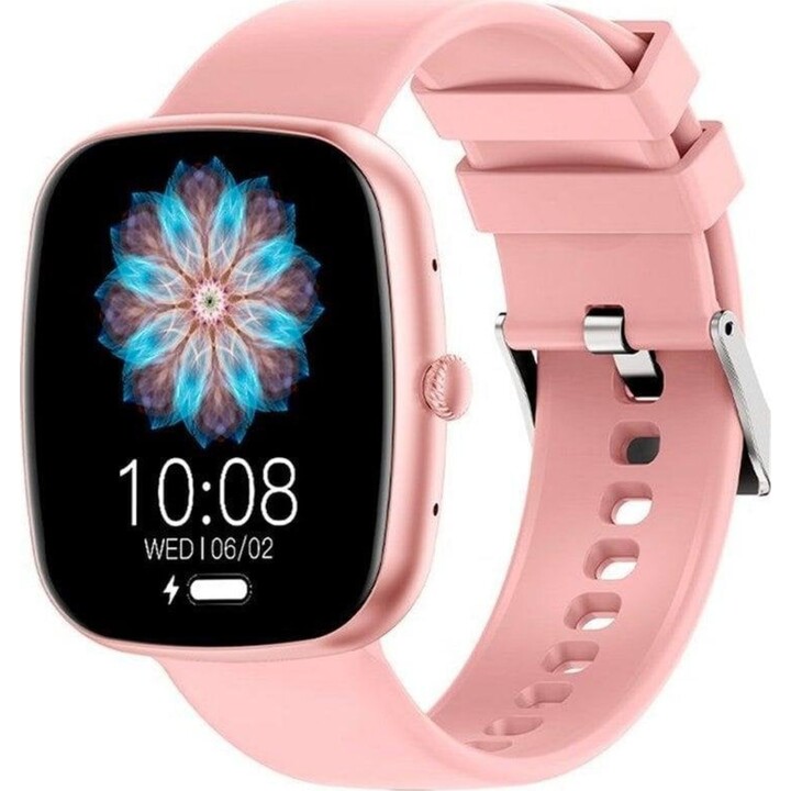 COOL Border smartwatch rosa con cinturino in silicone