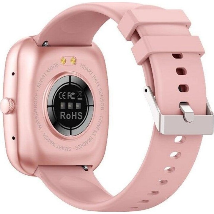 COOL Border Smartwatch Rosa mit Silikonarmband