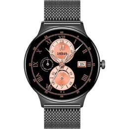 Cool Ultrathin Smartwatch (AMOLED, Chamadas, Saúde, Desporto) Preto + 2 braceletes