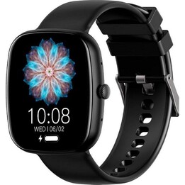 Cool Border Smartwatch Silicone Noir (Appels, Santé, Sport)