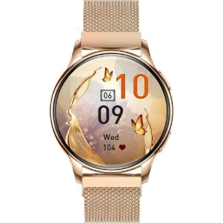 Smartwatch Maxcom Ecowatch 3 AMOLED dorado monitorización avanzada + batería 5 días