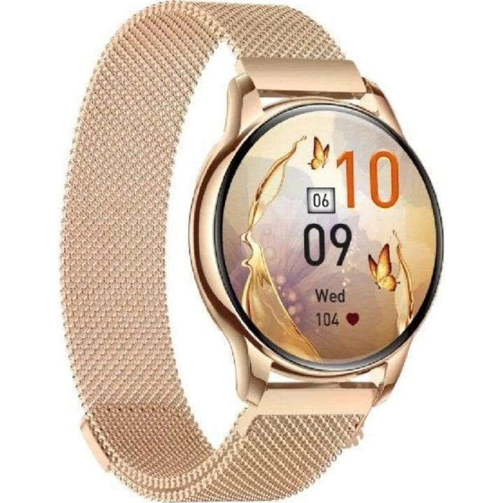 Smartwatch Maxcom Ecowatch 3 AMOLED dorado monitorización avanzada + batería 5 días