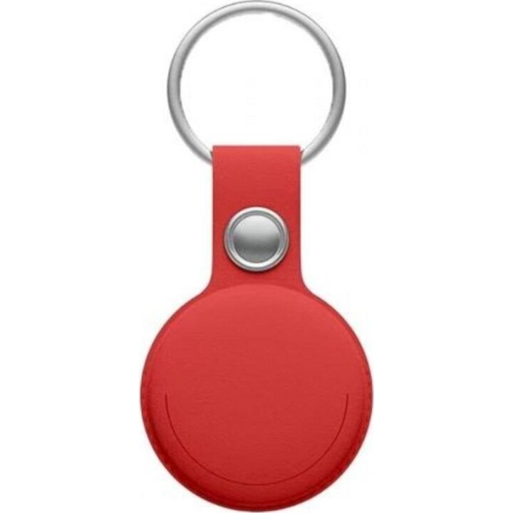 Leotec EasyTag Dual MiTag Duo Bluetooth-Tracker für iOS und Android, IP65, schwarz/roter Schlüsselanhänger