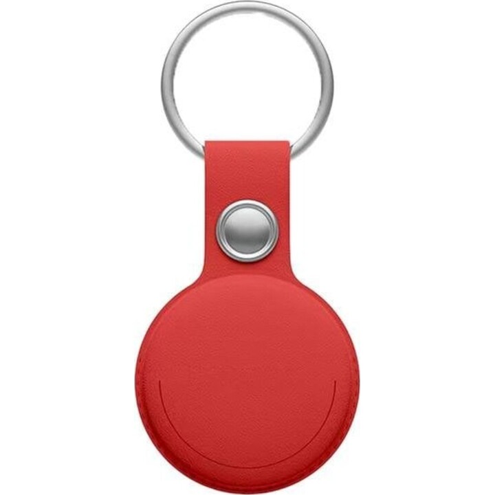 Leotec EasyTag Dual MiTag Duo Bluetooth-Tracker für iOS und Android, IP65, schwarz/roter Schlüsselanhänger