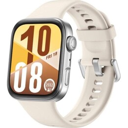 Huawei Watch Fit 4 Smartwatch mit GPS, NFC und Herzfrequenzmesser, 1,82" Silber/Weiß