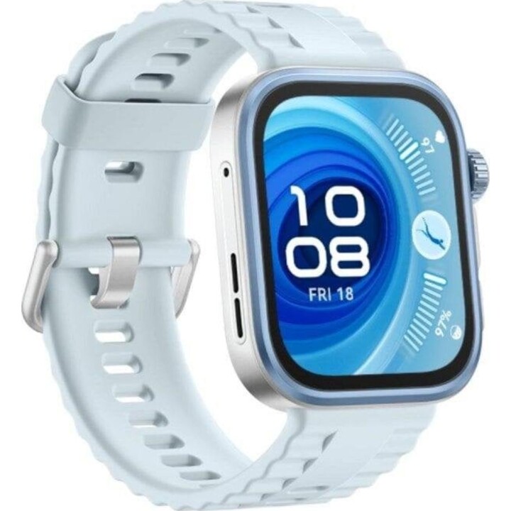 Huawei Watch Fit 4 Pro Smartwatch avec GPS, Bluetooth, écran AMOLED 1,82", bleu saphir, et options santé