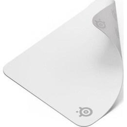 Steelseries 63461 Tapis de souris, surface en microfibre, base antidérapante, 320x270 mm, blanc