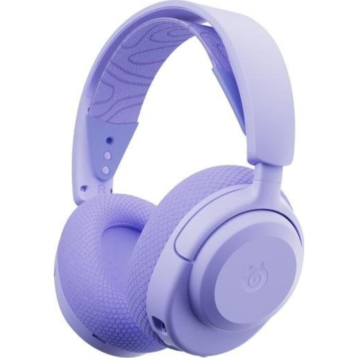SteelSeries Arctis Nova 3X Auscultadores para jogos RF e Bluetooth sem fios com som de 360°, Lavanda