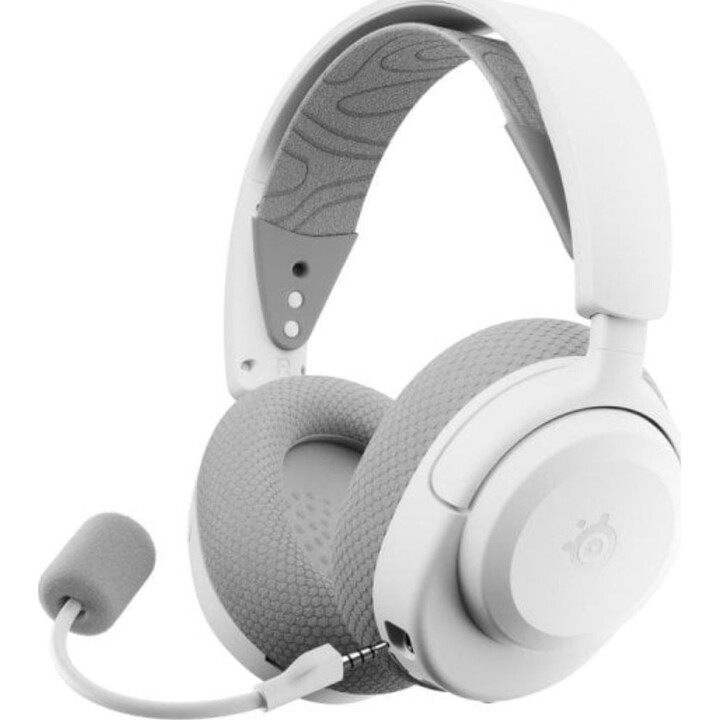 SteelSeries Arctis Nova 3P Wireless Headset mit abnehmbarem Mikrofon und weißer Geräuschunterdrückung