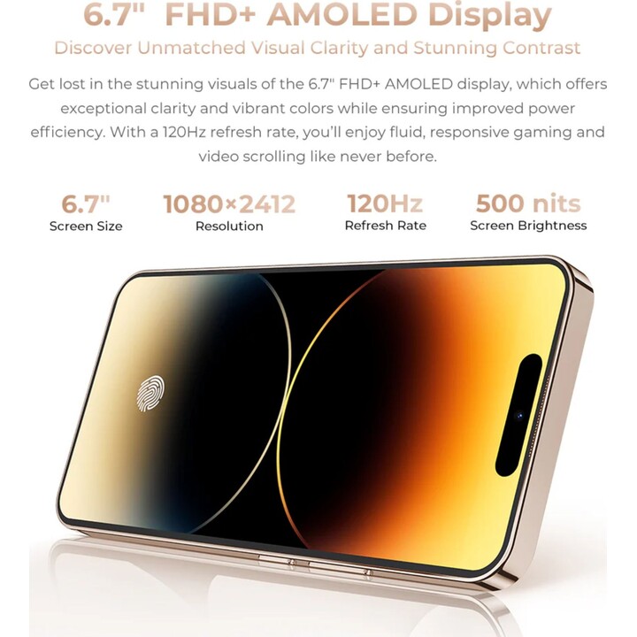 Oukitel P1 Pro, 4GB 256GB, 6.7 AMOLED FHD+, 5150mAh, Purple