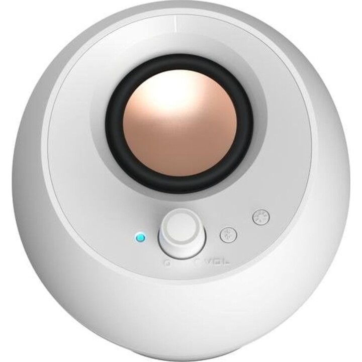 Creative Pebble Pro diffusori da scrivania USB-C bianchi 20 W RGB