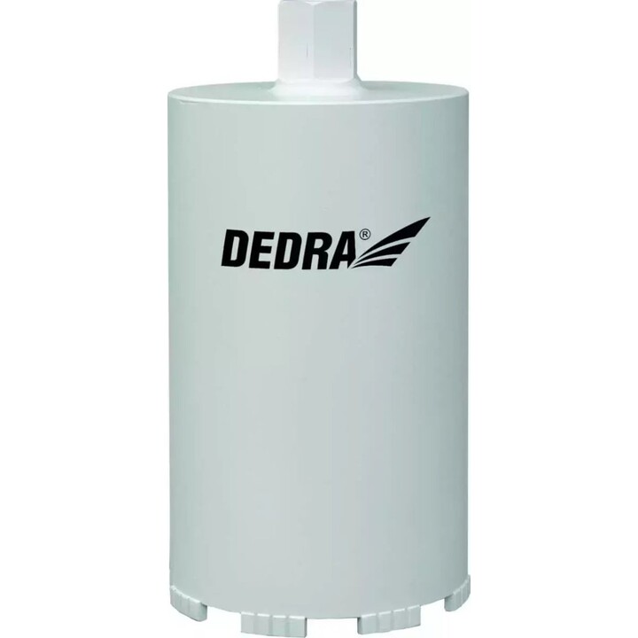 Broca de diamante Dedra HW4202 para proyectos profesionales de perforación de alta resistencia, Gris