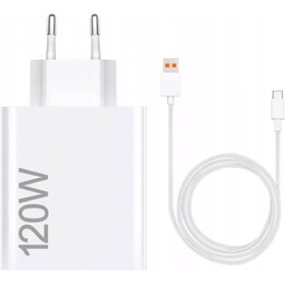 Cargador de Pared Xiaomi 120W HyperCharge Combo (Type-A)/ 1xUSB + Cable USB Tipo-C/ 120W