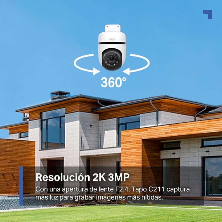 TP-Link Tapo C510W Pad Telecamera di Sicurezza IP da Interno ed Esterno 2304 x 1296 Pixel da Soffitto