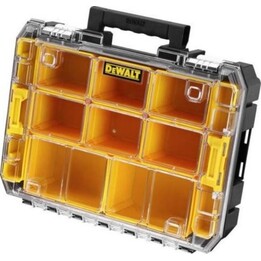 DeWALT DWST82968-1 TSTAK Organizer professionale resistente all'acqua per piccole parti, giallo