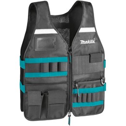 Makita E-15609 Professionelle Werkzeugweste für technische Arbeiten und Geräteunterstützung, schwarz
