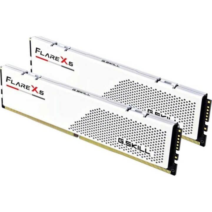 Kit 2 RAM Speicher G.Skill Flare X5 F5-6000J2836G16GX2-FX5W 32GB 2x16GB DDR5 6000MHz CL28 AMD EXPO Weiß