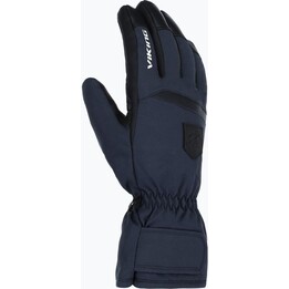 Guanti da sci Viking Lars - Pelle nera/marino Taglia: 9