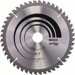 Bosch Saw Optiline Wood 216x30x48z Kreissägeblatt für technische Holzbearbeitungsaufgaben