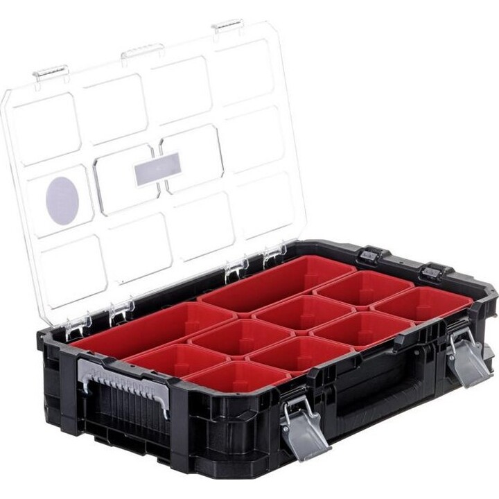 Keter Connect Rolling System Professional Modular Tool Box Set with Wheels, Black
