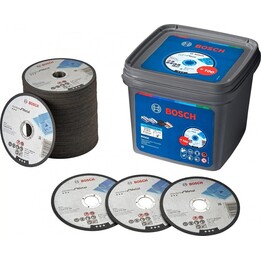 Bosch Standard for Metal 125x1,0x22 mm Disco da taglio (secchio da 100 pezzi), argento