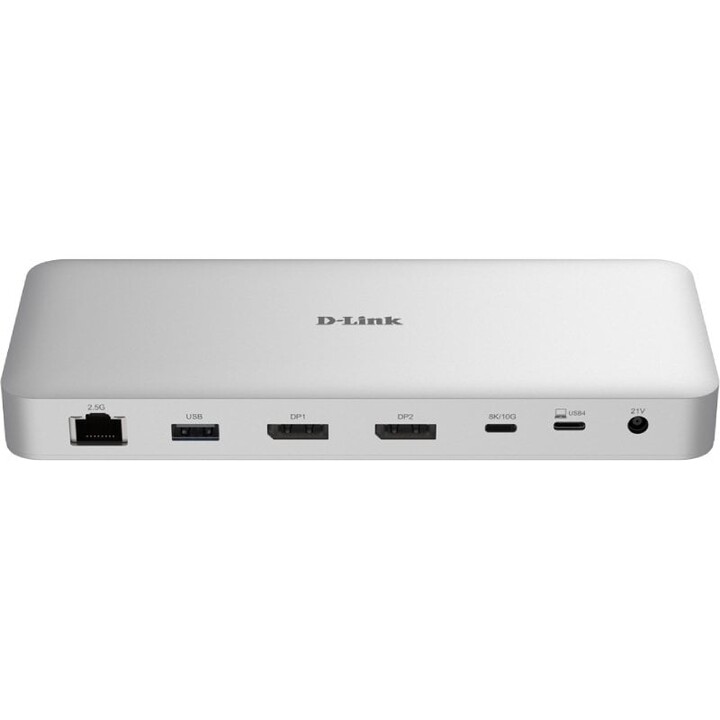 Docking USB Type-C 4.0 D-Link DUF-901/E/ 3xUSB/ 3xUSB Type-C/ 2xDisplayPort/ 1xRJ45/ 1xUSB Type-C PD/ White