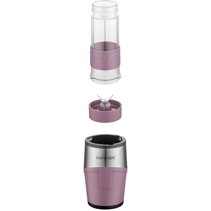 Concept SM3483 licuadora 570 L Batidora de vaso 500 W Rosa, Acero inoxidable