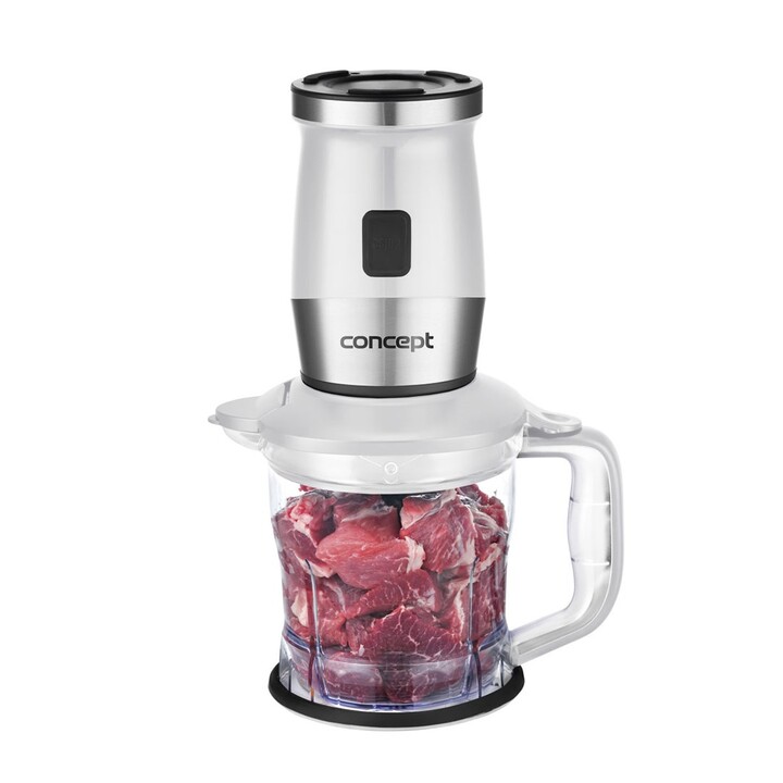 Frullatore Concept SM3391 da 1,2 litri, 700 W, in acciaio inox, bianco.