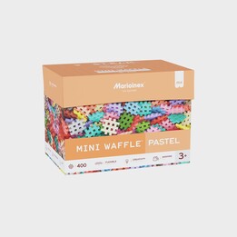 Klocki konstrukcyjne Marioinex Mini Waffle, 400 elementos em tons pastéis