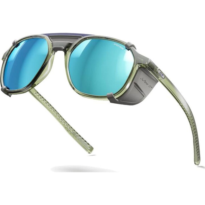 Occhiali da sole polarizzati Julbo SLACK COVER Spectron HD 4, verde militare/grigio