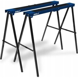 Dedra N110 Professioneller Metall-Sägebock (2-teiliges Set), 250 kg Belastung, schwarz