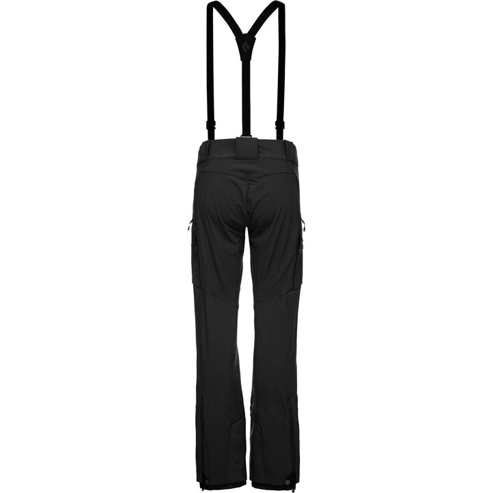 Black Diamond Dawn Patrol Pants - preto/preto calças softshell para mulher tamanho: m