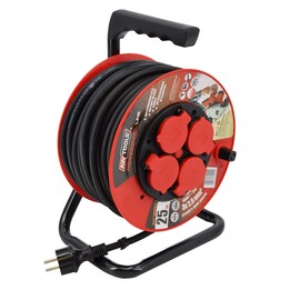 AWTOOLS Verlängerungstrommel Professional 40 m 3x2,5 mm 16 A / 3680 W / IP44