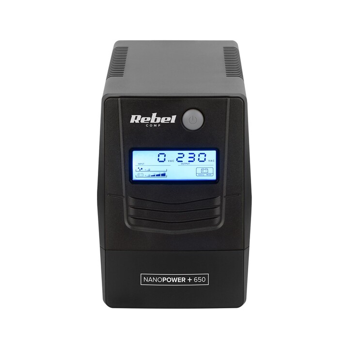 Rebel Nanopower Plus 650 SAI | Off-line | Sinusoida| 650VA | 360W | LCD | USB