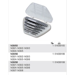 BETA screw extractor set 8 pcs 1430/S8
