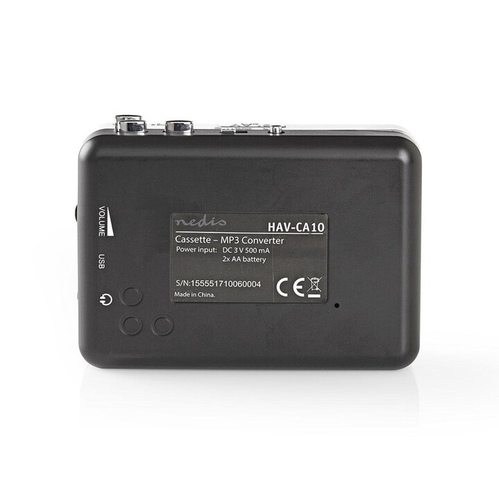 Nedis ACGRU100GY lecteur et enregistreur MP3/MP4 Gris