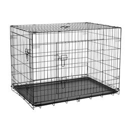 Metalowa klatka dla psa, kojec, rozmiar XXXL 122x76x83 cm, REBEL ANIMALS