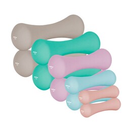 Haltères en fonte néoprène set 21kg (2x0.5kg+2x1kg+2x2kg+2x3kg+2x4kg), REBEL ACTIVE