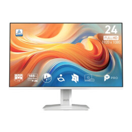 MSI Monitor Pro MP243W E14. 23,8 Zoll IPS-Flachbildschirm. 1920 x 1080. 144 Hz. Weiß.