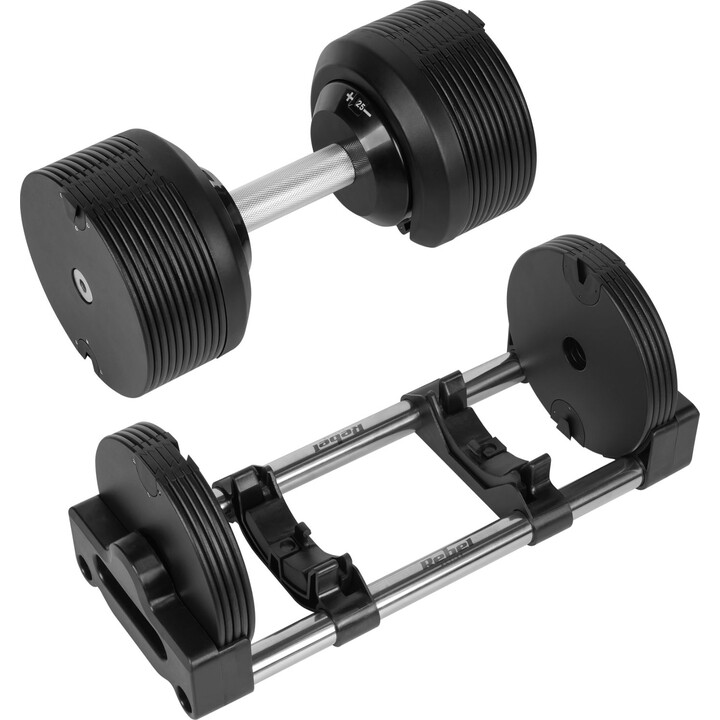 Rebel Active 36kg Cast Iron Adjustable Dumbbell (haltères réglables en fonte)