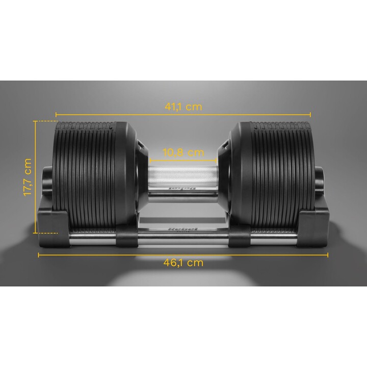 Rebel Active 36kg Cast Iron Adjustable Dumbbell (haltères réglables en fonte)
