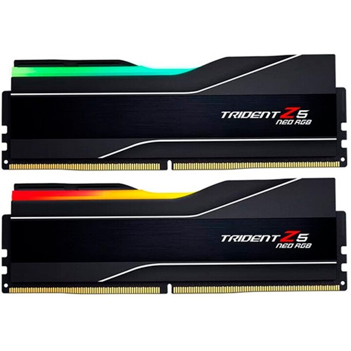 Kit de memória para ambiente de trabalho G.Skill Trident Z5 Neo RGB Black 48GB DDR5 6000MTs CL40 de canal duplo