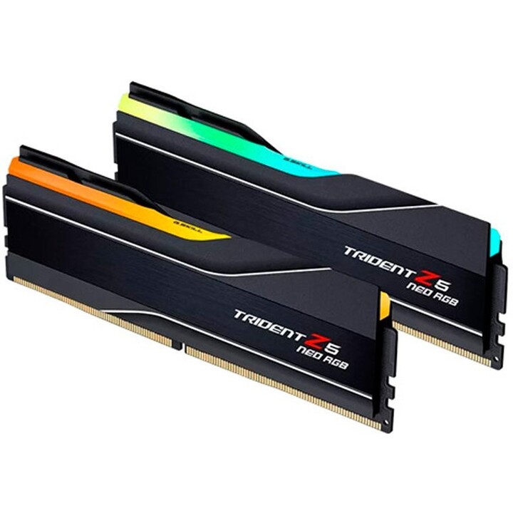 Kit de memória para ambiente de trabalho G.Skill Trident Z5 Neo RGB Black 48GB DDR5 6000MTs CL40 de canal duplo