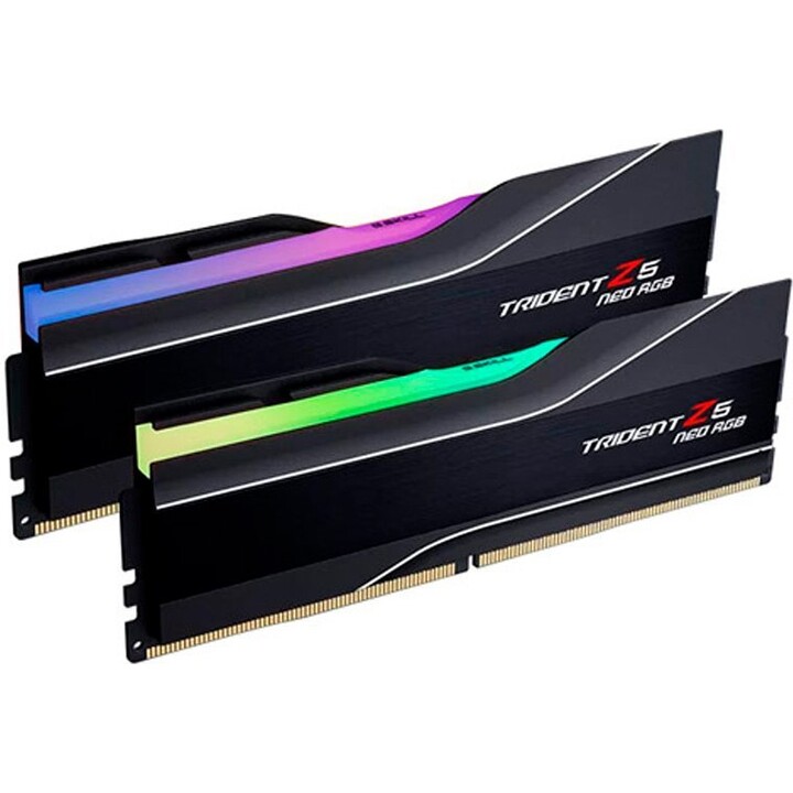 Kit de memória para ambiente de trabalho G.Skill Trident Z5 Neo RGB Black 48GB DDR5 6000MTs CL40 de canal duplo