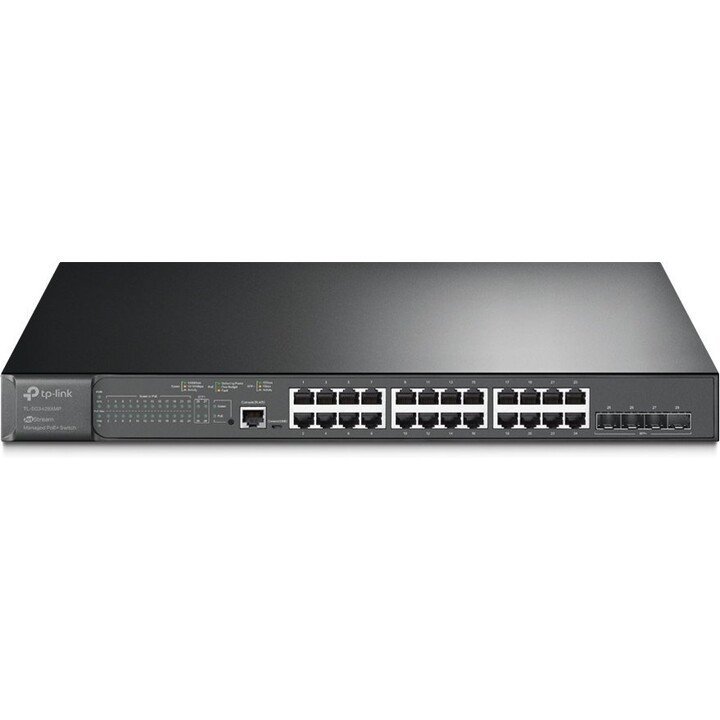 Conmutador gestionado PoE+ TP-Link JetStream SG3428XMP de 24 puertos Gigabit 4 puertos 10GE SFP+ L2