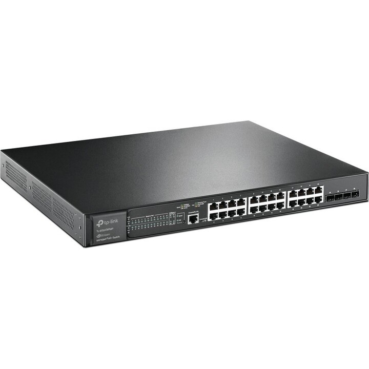 Conmutador gestionado PoE+ TP-Link JetStream SG3428XMP de 24 puertos Gigabit 4 puertos 10GE SFP+ L2