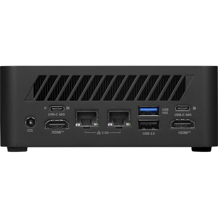 MSI Cubi Z AI 8M-006BEU AMD Ryzen 7 8845HS Barebone Mini PC Sem RAM Sem SSD Sem SO Preto