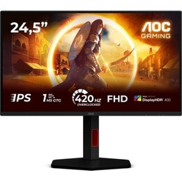 Moniteur AOC 25G4KUR 24.5" FullHD 420Hz Fast IPS DisplayHDR 400 G-Sync Ergonomie