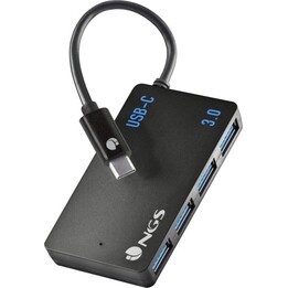 NGS Wonder IHUB4 Hub USB 3.2 Gen 1 (3.1 Gen 1) Tipo A 480 Mbit/s Preto